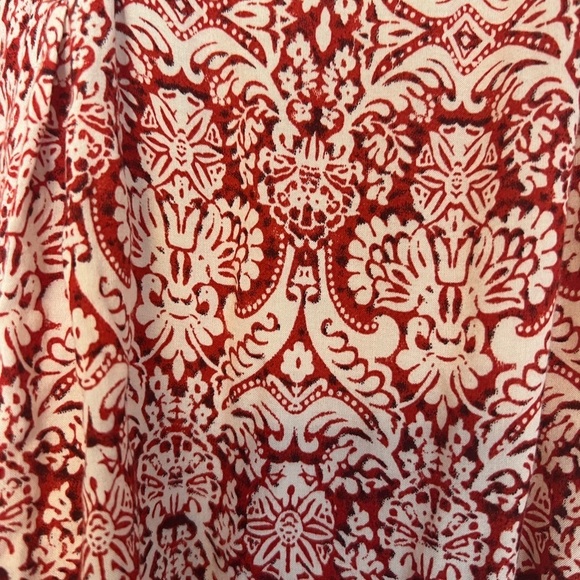 Ava Christine V-Neck Tunic Peasant Boho Flowy 3/4 Sleeve Multicolor Size Lg - Picture 4 of 14